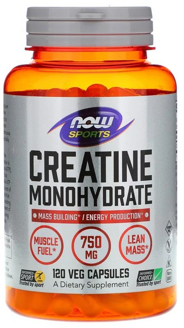 나우푸드 크레아틴 모노하이드레이트 750mg 캡슐, 1개, 120정 - 쿠팡