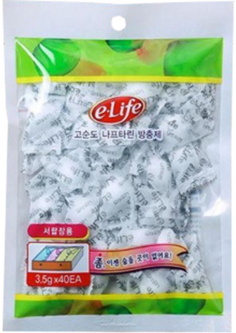 이라이프 롯데나프탈렌 서랍장용 3.5gx40ea, 140g, 1개