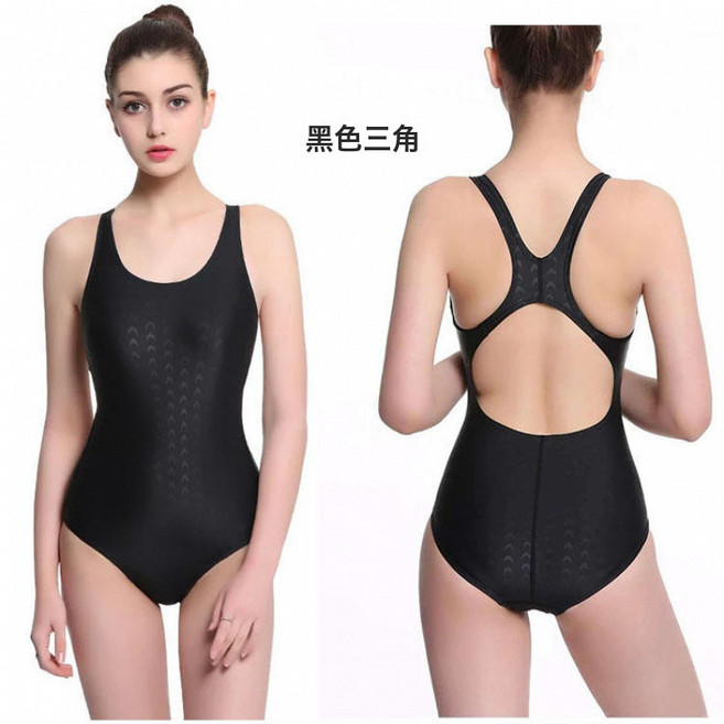 LIULU 女性連體運動泳衣 仿鯊魚皮 防水速乾