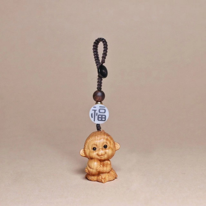 휴대폰참 귀여운 12지신 인형 키링, 원숭이(신)