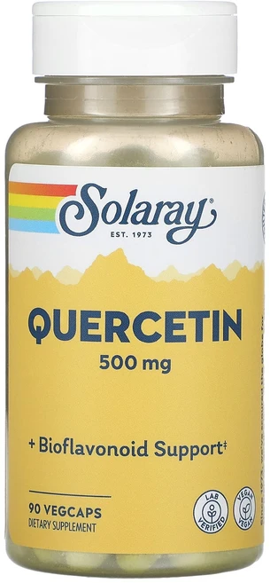 Solaray 퀘르세틴 500mg 90 베지 캡슐, 1개, 90정 - 쿠팡