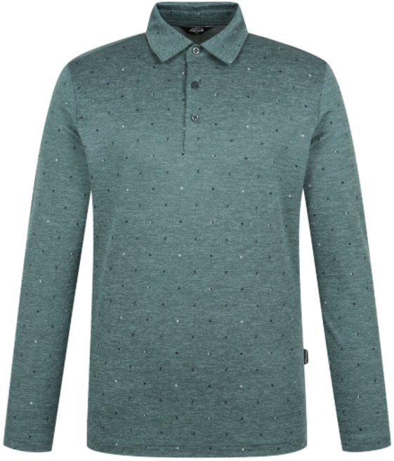 팬텀골프 양말증정 봄 상품 남성 믹셀 패턴 포인트 베이직 카라 쿨링 긴팔 티셔츠 / 211E1TO102 일산뉴코아 팬텀