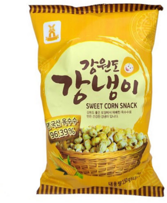대용량 성부식품 강원도 강냉이 사무실 간식 아이들, 150g, 5개