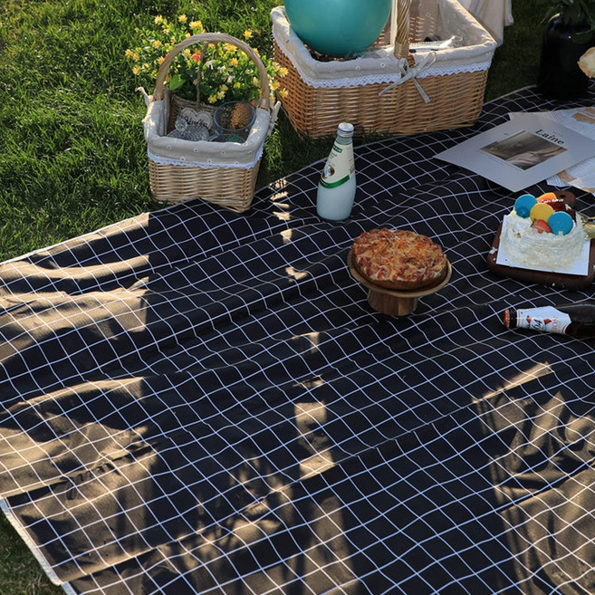 대형 방수 피크닉매트 접이식 휴대용 돗자리, 08.블랙
