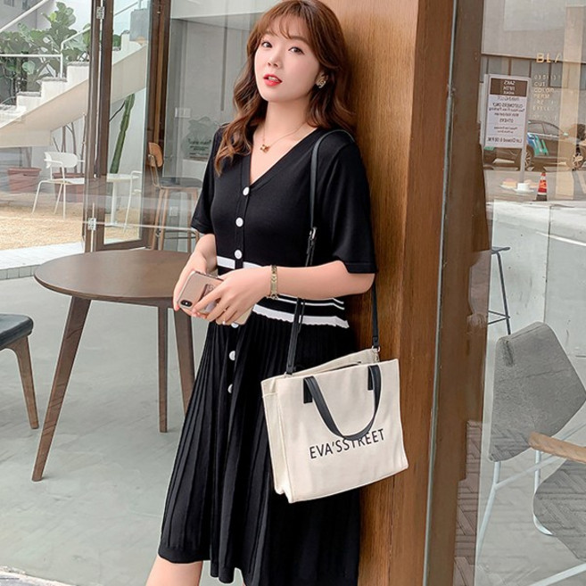 영애씨옷장 9396-주름 니트 원피스