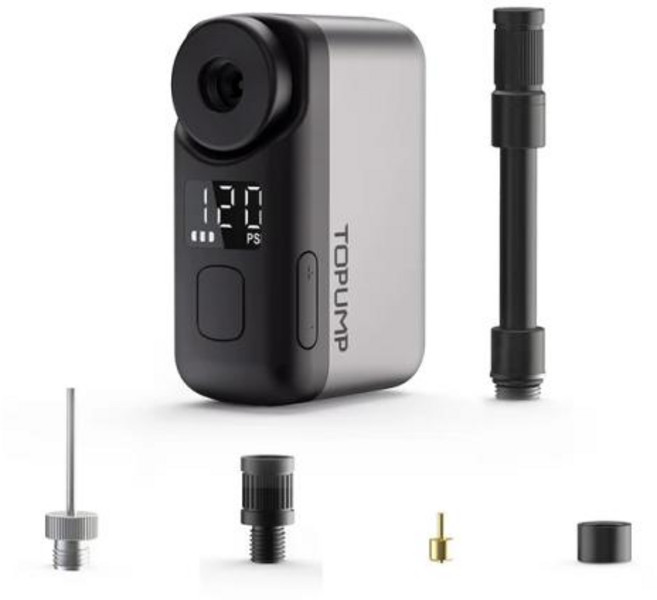 자전거펌프 휴대용 미니 공기충전 TOPUMP TB2 PRO 전기 펌프 자전거 무선 타이어 팽창기 120PSI 최대 450mAh 배터리 화면 고속 충전, 1) TOPUMP TB2 PRO, 1개