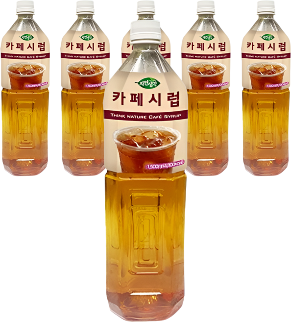 희창 자연생각 카페시럽 1.5L, 6개