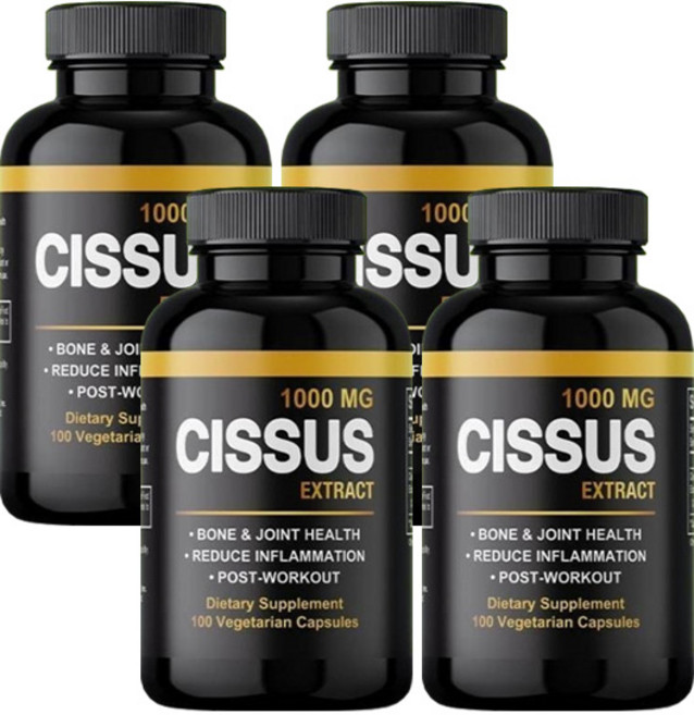 시서스 가루 캡슐 1000mg 2+2 씨서스 분말 시저스 알약 미국 식약처 인증 시설 제조, 100정, 4개