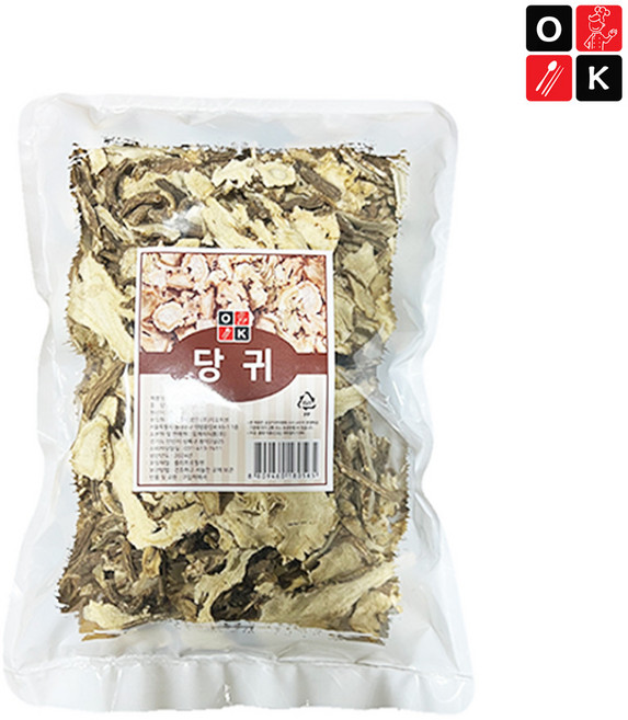 당귀 건조 말린 당귀 뿌리 당귀차 한방 재료, 20개, 500g