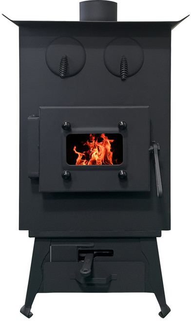 사각 화목난로 45평 대형난로 업소용 고구마구이 안전망