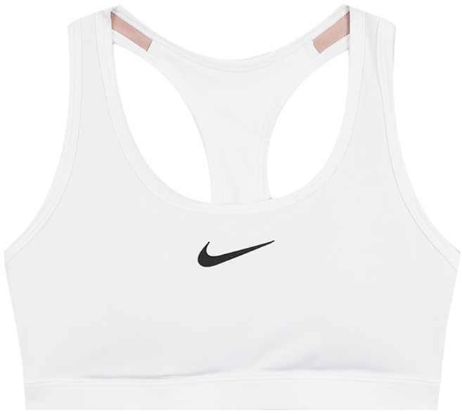 나이키 여성 스우시 패드 스포츠브라 미디엄 서포트