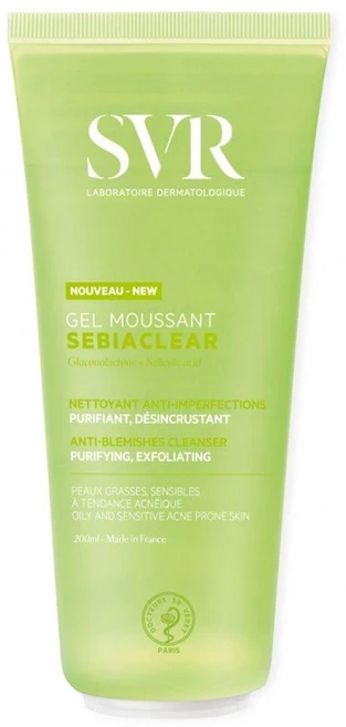 Svr Sebiaclear Anti-Blemish Foaming Cleanser 에스브이알 세비아클리어 안티-블레미쉬 포밍 클렌저, 200ml, 1개 - 쿠팡