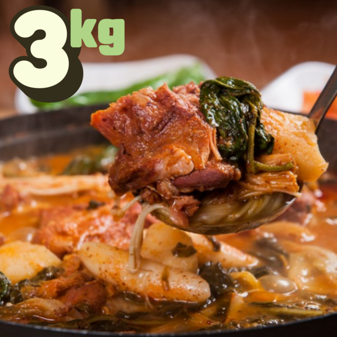 일단하자언니 뼈다귀 감자탕 대용량 목뼈, 1개, 3kg