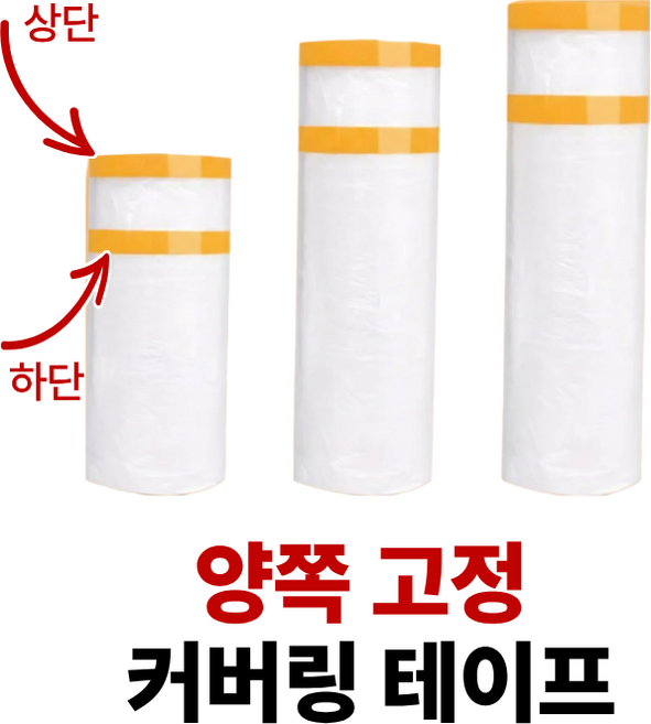 양쪽 고정 커버링 테이프, 1개