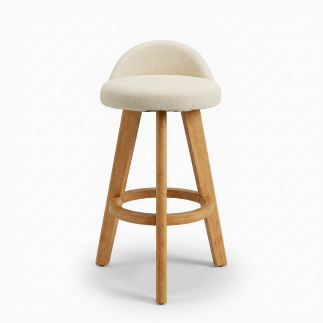 코지테일러 아일랜드 식탁의자 홈바의자 주방 거실 루미엘 바텐 높은 스툴 스탠딩 바 체어 B161, 1개, 베이지