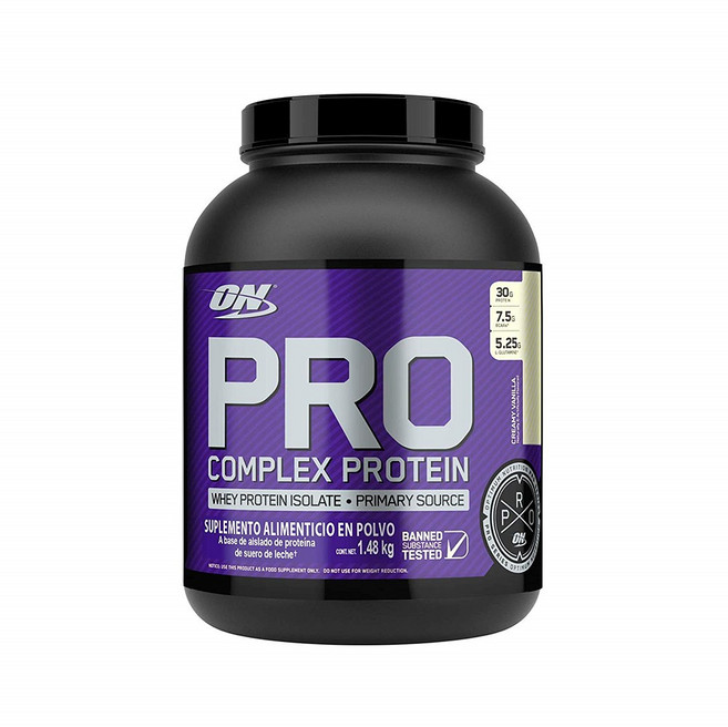 Optimum Nutriton Pro Complex Protein Powder Creamy Vanilla 옵티멈 뉴트리션 프로 콤플렉스 프로틴 파우더 크리미 바닐라맛 3.31Pounds(1.48kg), 1개, 1.48kg