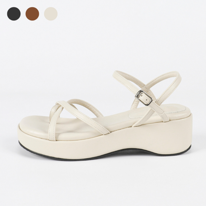 페조 여성 샌들 통굽 쪼리 스트랩샌들 PZSDTC 908-3