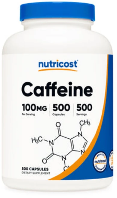 뉴트리코스트 카페인 알약 100mg 500캡슐 364006, 500정, 1개 - 쿠팡