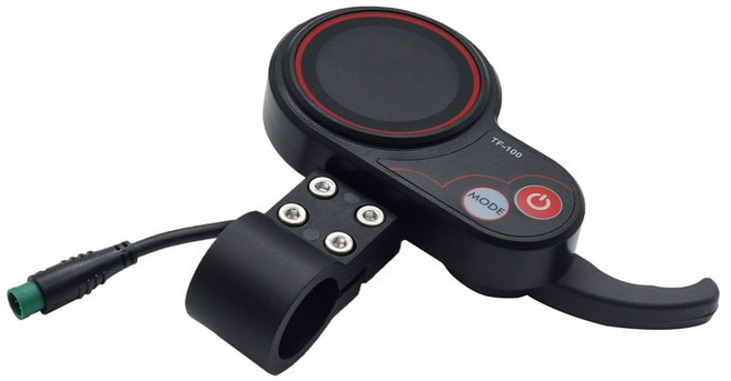 TF-100 전기 스쿠터 LCD 기구 자전거 가속 컨트롤러 전원 스위치 스로틀 핸들바 재장착 액세서리 5 핀, [01] TF-100 5핀 * 1) TF-100 5핀, 1) TF-100 5-pin