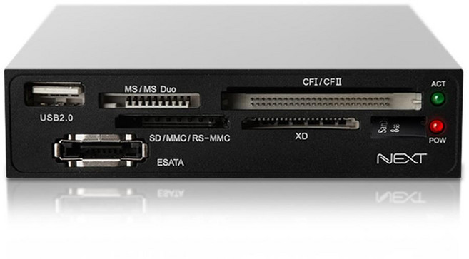 넥스트 넥스트 NEXT-8600CR 올인원 내장 카드리더기 E-SATA USB2.0, 1개