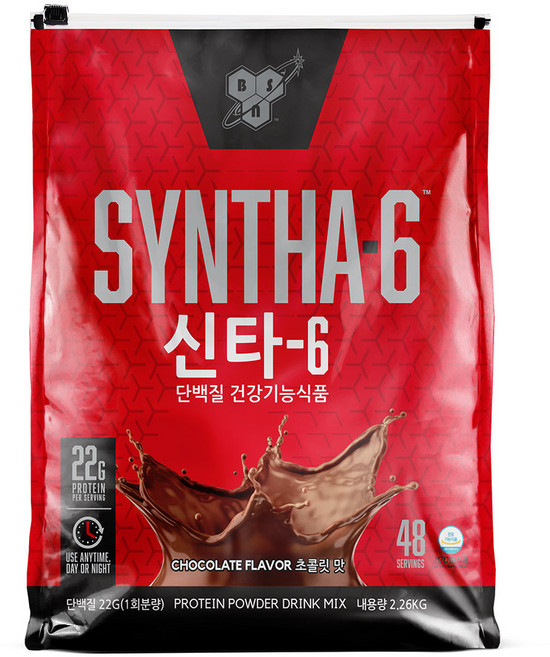 신타6 울트라 프리미엄 프로틴 초콜릿맛 48회분 단백질 보충제, 2.26kg, 1개