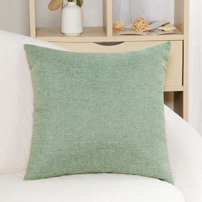 Maxinsk 심플 무지 쇼파 쿠션 솜포함3P 45*45cm, 그린, 3개