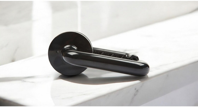 TP152 크레용2 블랙 방문손잡이 문고리 문손잡이, 1개