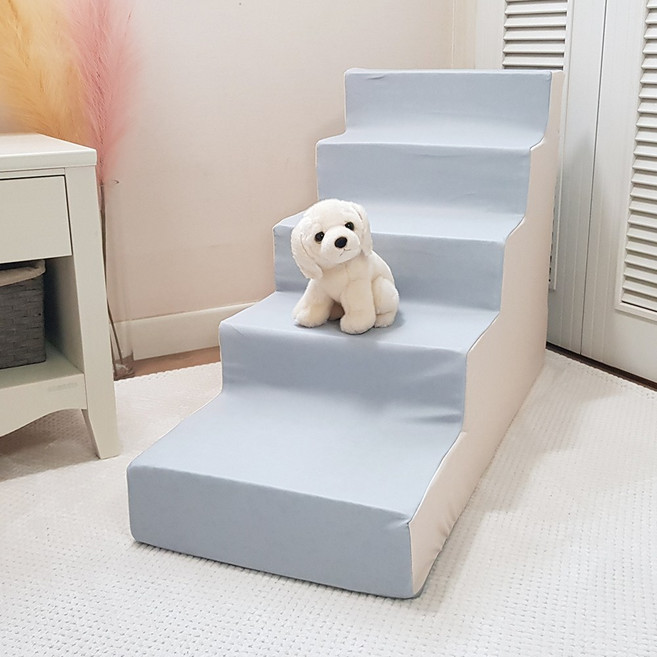 8 DECO 강아지계단5단 애견계단 펫스텝 5단 높이 60cm_오슬로그레이, 오슬로그레이-5단, 1개