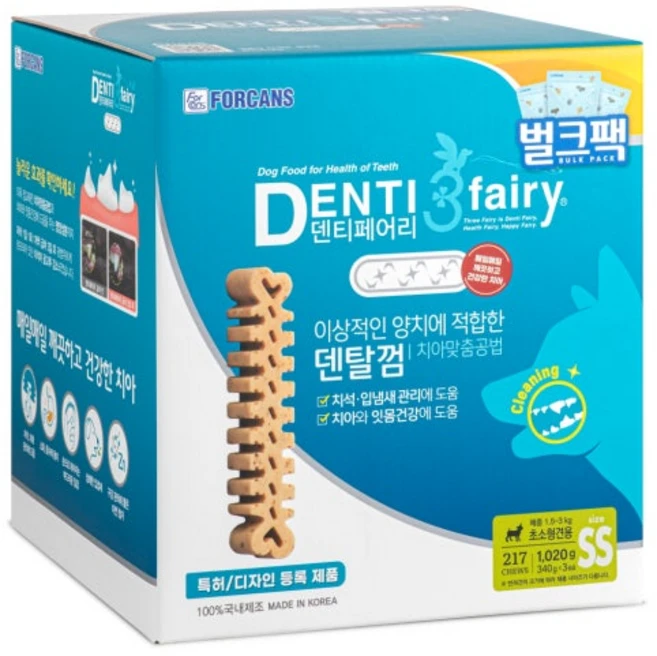 덴티페어리 디스펜서 SS (124p), 덴티3페어리, 584g, 124개 - 쿠팡