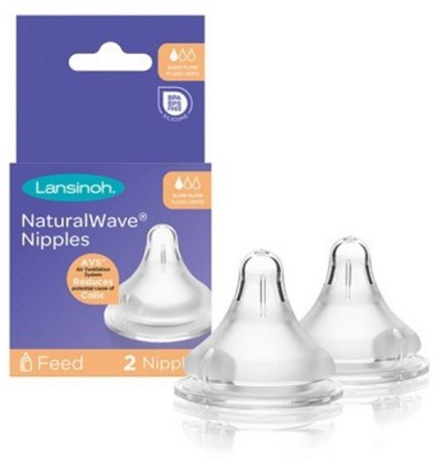 란시노 내추럴 웨이브 젖꼭지, 0~3개월 S단계, 1세트