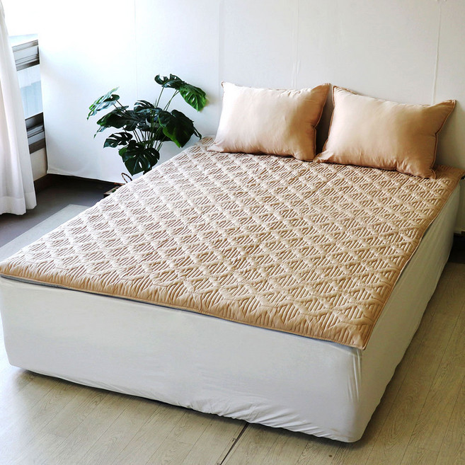 디메이드베딩 누빔 요커버 슈퍼싱글 퀸 킹 사이즈, 요커버 베이지