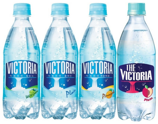 웅진 빅토리아 탄산수 500ml 플레인5개+청포도5개+자두5개+파인애플5개, 20개