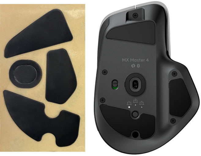 로지텍 마우스 피트 호환 G102 G304 G703 G PRO 지슈라 MX 마스터 애니웨어, 블랙, 로지텍 MX MASTER 4