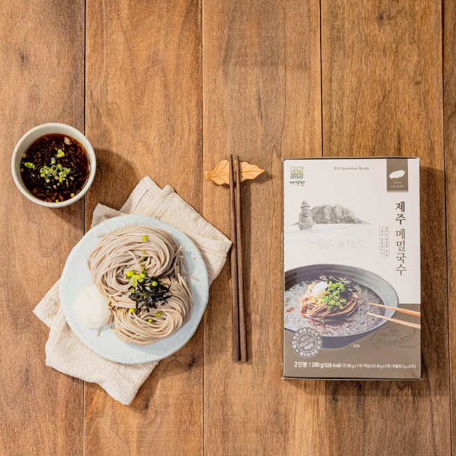 (제주) 메밀국수 2인분 제주산 메밀 x 3, 286g, 3개
