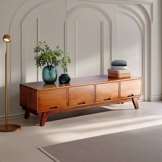 [리뷰이벤트] 유씨엠 클레이 원목 거실장 1500/1800/2000 TV 거실 티비다이, 거실장 1500