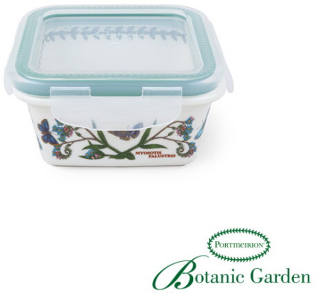 [포트메리온] 정사각밀폐용기(소) 1EA 아잘리아(BG), 1개, 270ml