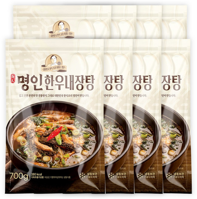 이가네식품 이재수명장 명인의 프리미엄 명인한우내장탕 700g, 8개