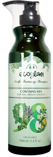 에코글램 스칼프 클렌징 샴푸 프레쉬 민트, 1L, 1개