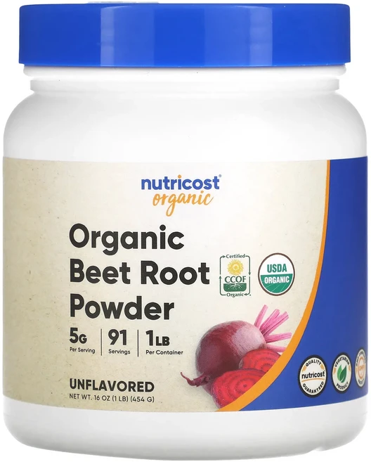 몸관리하세요 겨울입니다 Nutricost 유기농 비트 뿌리 분말 무맛 454g(16oz) 특별관리진행, Nutricost유기농비트뿌리분말무맛454g16oz, 454g, 1개 - 쿠팡