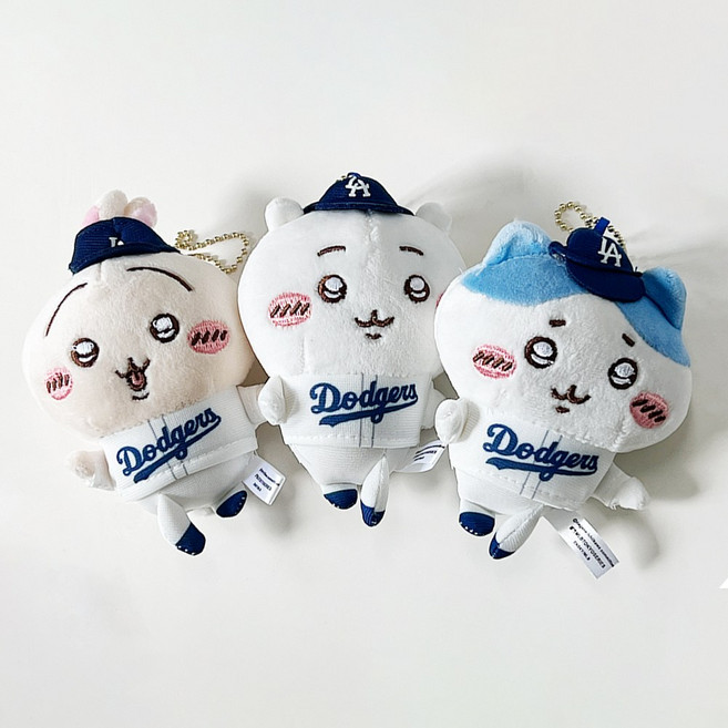 5위 - 승리의요정 MLB 야구 먼작귀 치이카와 인형 키링 가방 열쇠고리 우정템 커플템, 블루