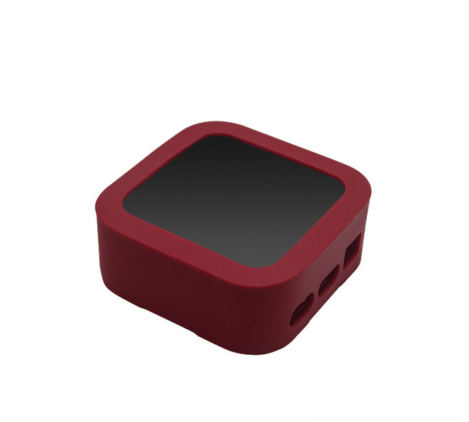 2021 애플 TV 4K 6세대 전용 셋톱박스 컬러 실리콘 벽걸이 케이스, BURGUNDY, 1개