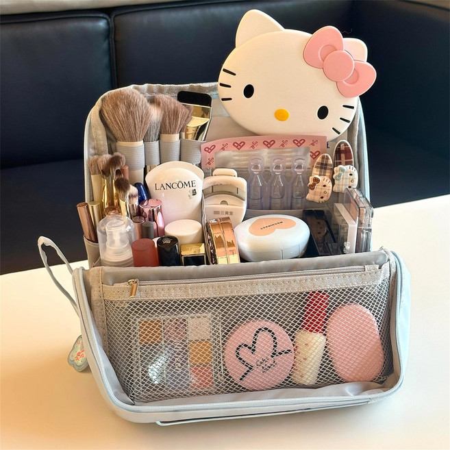 유유라키 여행용 화장품 방수 파우치 대용량 수납 가방