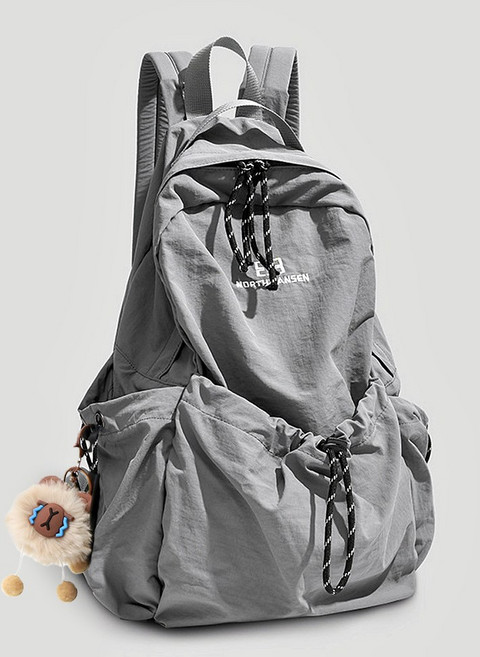 미쓰백 울티 스트링 나일론 백팩 카고 초경량 여행용 방수 포켓 여성 대학생 학원 여자 방수 배낭 + 카피바라 구성품