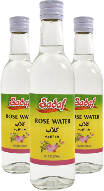 사다프 내추럴 로즈 워터, 3개, 375ml