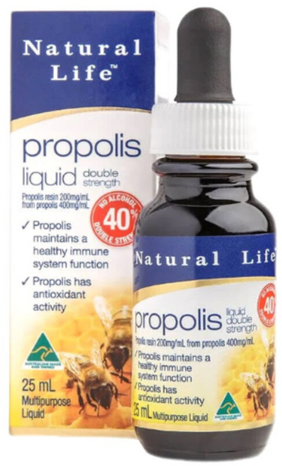 Natural Life 蜂膠麥盧卡蜂蜜喉嚨噴劑 效期至2028 清真認證 快速舒緩喉嚨不適, 1個, 滴劑 個人用(1入)