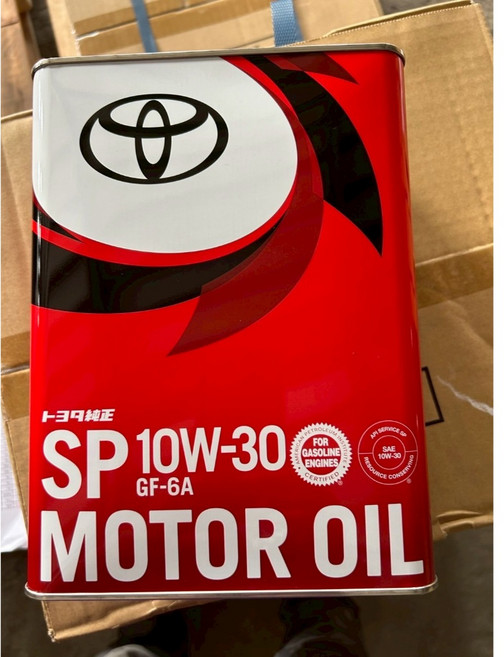 TOYOTA 豐田 原廠機油 SP 0W-16 GF-6B 合成機油 4公升, 1個, 10W30