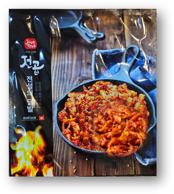 전설의불닭발 무뼈닭발 숫불향의 매운 국내산 무뼈닭발 2.5kg, 250g, 10개