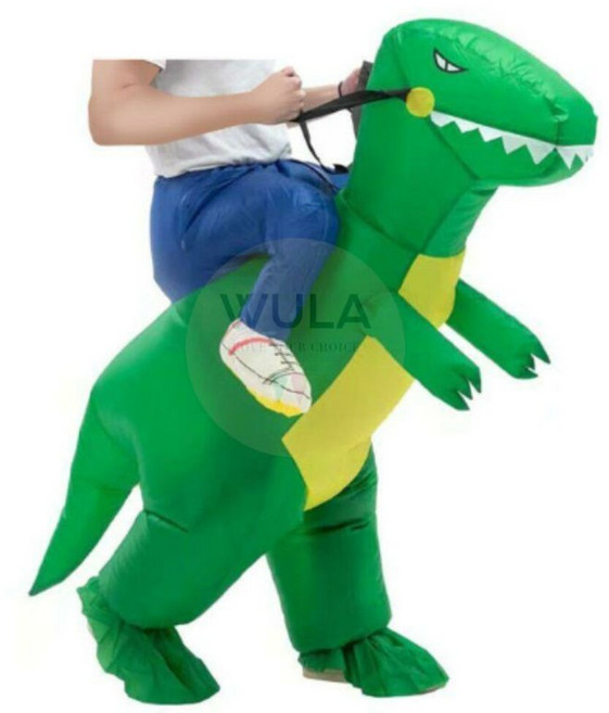WULA烏拉 充氣恐龍裝 騎行恐龍裝 恐龍騎士裝 接機造型