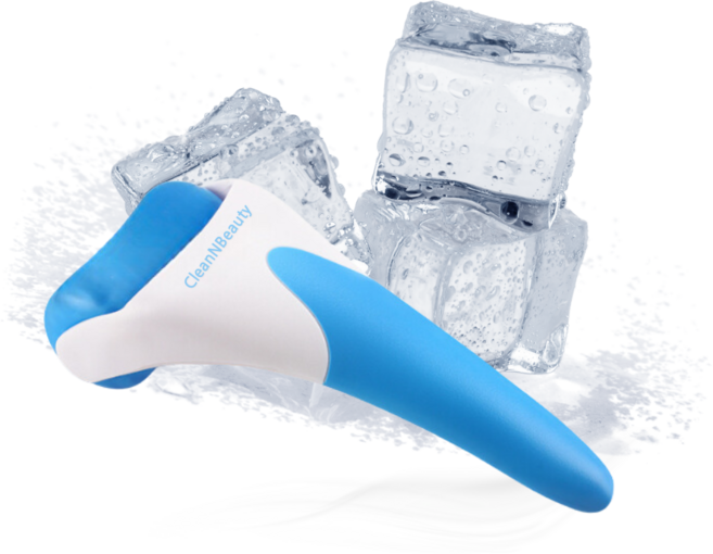 클린앤뷰티 페이스롤러 붓기제거 쿨링, 1개, 블루