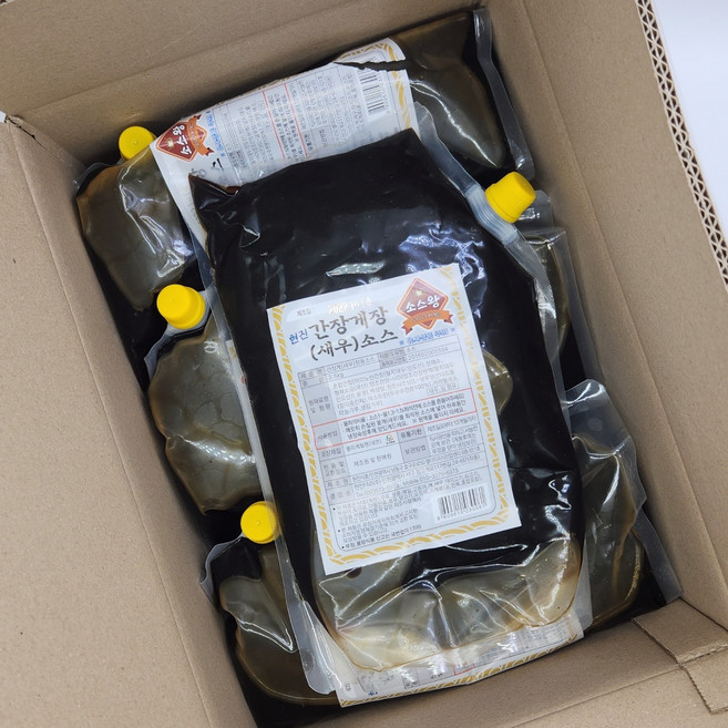 도매/업소용 국내산 간장게장소스 1박스 10kg(2.5kg X 4개)새우장/연어장소스, 2.5kg, 4개